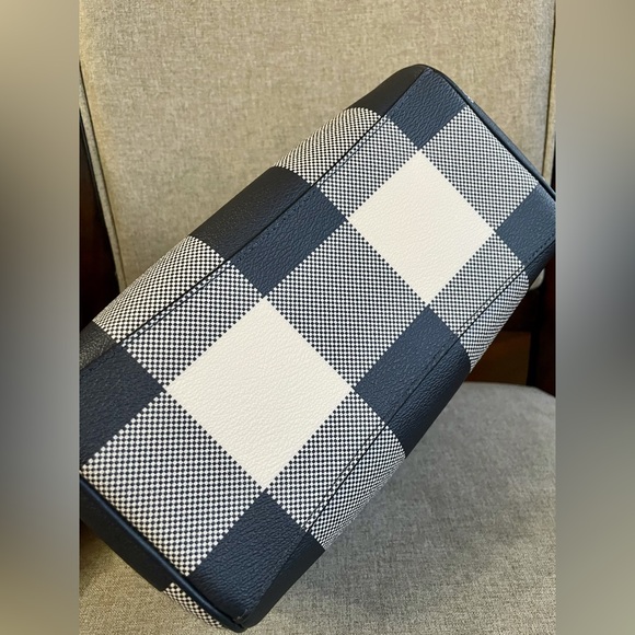 NWT！2 PCS COACH BENNETT SATCHEL BAG WITH BUFFALO PLAID（F66930）➕LONG ZIP WALLET - Picture 5 of 13